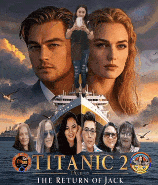 a poster for titanic 2 the return of jack shows leonardo dicaprio