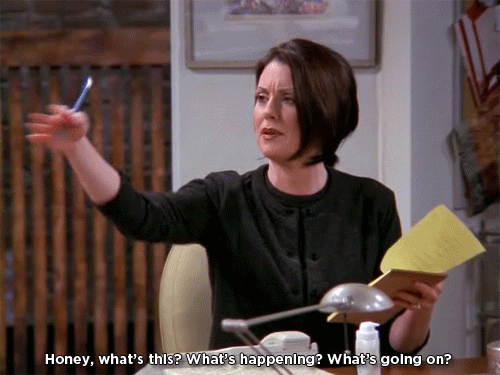 Questions Without Answers GIF - Question Karen Will And Grace GIFs