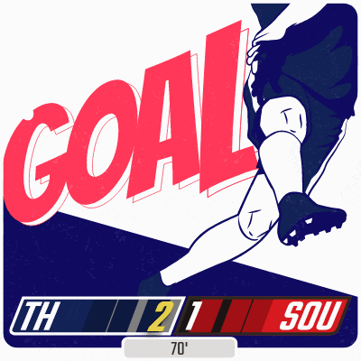 a poster with the word goal and a soccer player