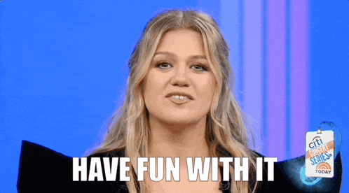 a woman says have fun with it next to a sign that says citi