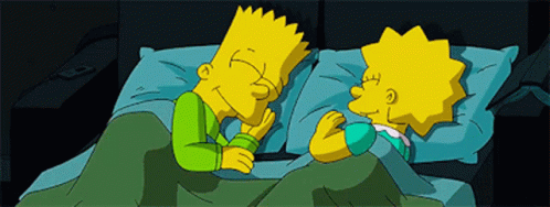 The Simpsons Bart And Lisa GIF