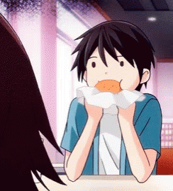 Eating Burger GIF - Eating Burger Anime GIFs