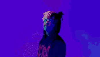 a pixel art of a man wearing a hoodie and a headband giving the middle finger .