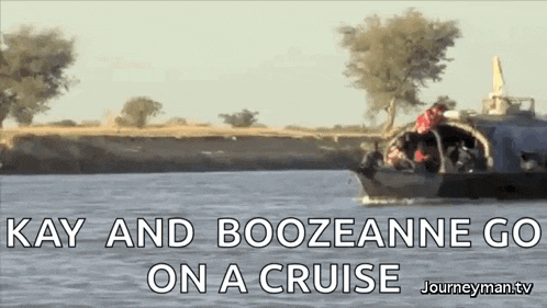 kay and boozeanne go on a cruise journeyman tv