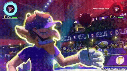 Mario Tennis Waluigi GIF - Mario Tennis Waluigi Dance GIFs