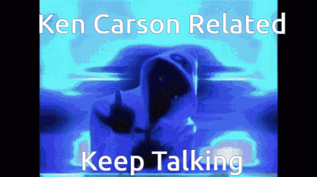 a poster that says ken carson related keep talking on it