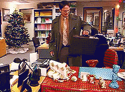 Dwight'S Desk GIF - Theoffice Dwight Holiday GIFs