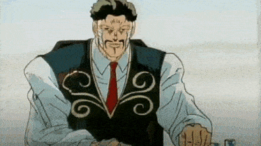 a man with a mustache is wearing a vest and tie and is sitting down .