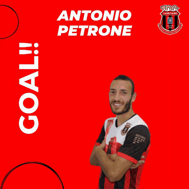 antonio petrone is a soccer player that has a goal