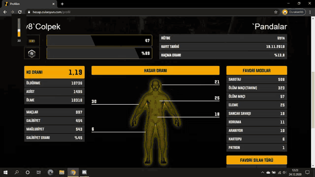 a computer screen shows a screenshot of a person 's body