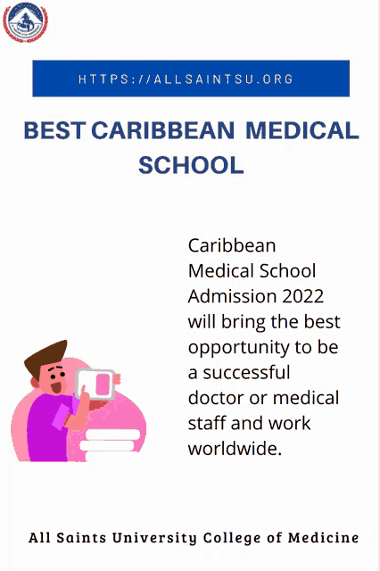 a poster for the caribbean medical school admission 2022