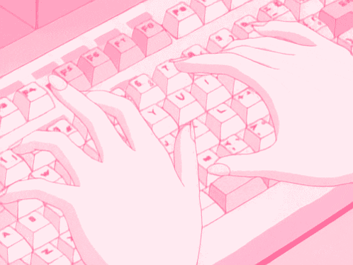 Pink Aesthetic GIF - Pink Aesthetic Typing GIFs