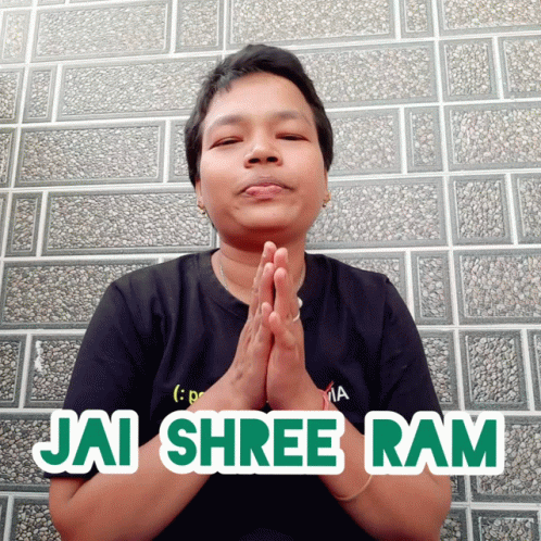 Jagyasini Singh Jai Shree Ram GIF - Jagyasini Singh Jai Shree Ram Ram Ram GIFs
