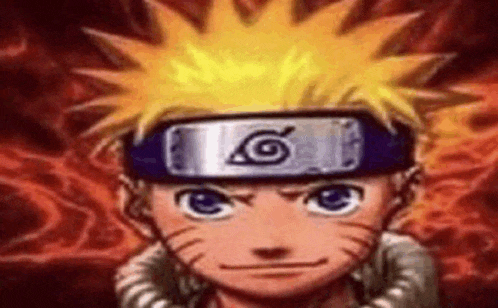 a close up of a cartoon character wearing a headband with a circle on it .