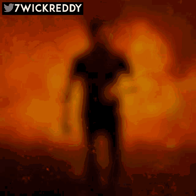 a blurred image of a man with the words 7wickreddy below it