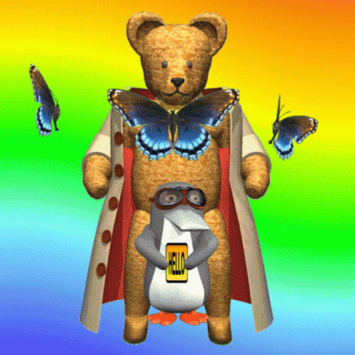 Wassie Flashing Teddy Bear GIF - Wassie Flashing Teddy Bear Dirty Rain Coat GIFs