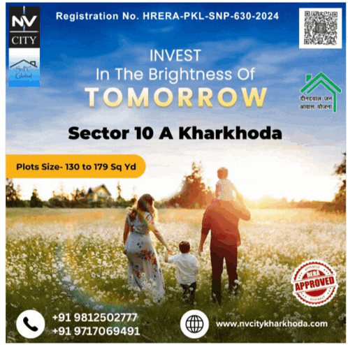 an advertisement for a property in sector 10 a kharkhoda