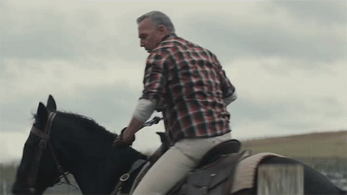 Riding Horse Kevin Costner GIF - Riding Horse Kevin Costner George Blackledge GIFs