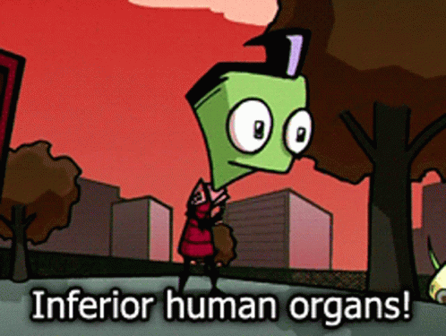 Inferior Human Organs Invader Zim GIF - Inferior Human Organs Invader Zim Angry GIFs
