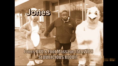 a man in a jones bbq and foot massage slowed slowlicious reddit advertisement