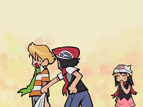 a cartoon of a man being punched in the face by a girl