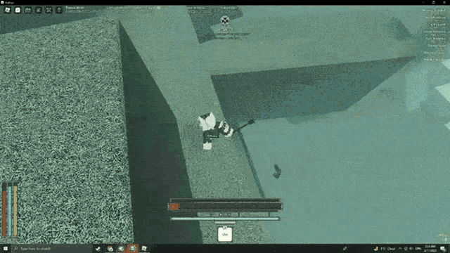 a computer screen shows a game being played