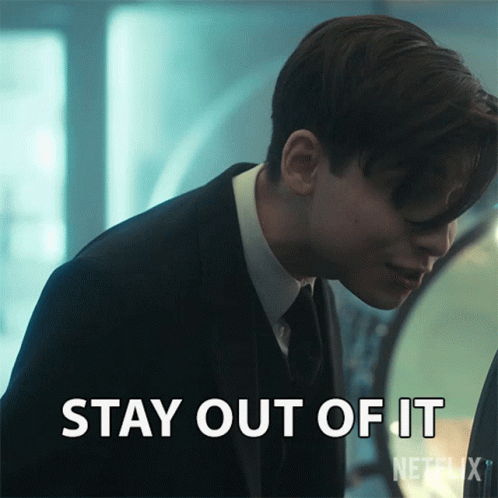 Stay Out Of It Number Five GIF - Stay Out Of It Number Five Aidan Gallagher GIFs