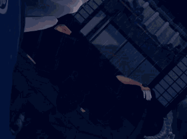 a pixel art of a person laying on the floor