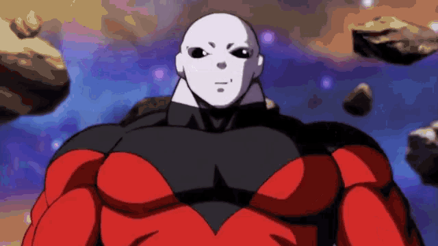 a man in a red and black superhero costume