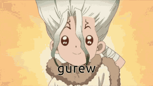 a picture of a cartoon character with the word gurew on it