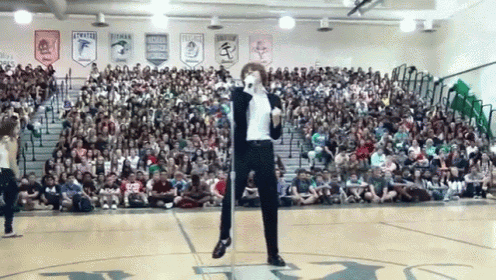 "Shyest Kid In School" Kills It With His Michael Jackson Routine - Best Moonwalk Ever! GIF