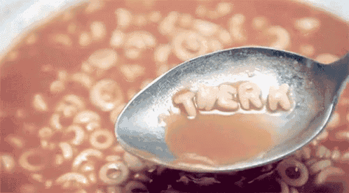 a spoon with the word twerk written in it