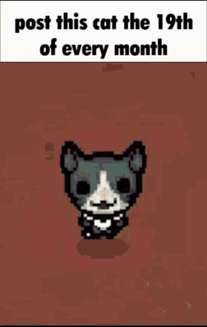 Tboi Post This Cat Thr19th Of Every Month GIF - Tboi Post This Cat Thr19th Of Every Month Guppy GIFs