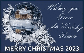 a christmas card wishing you peace this holiday season merry christmas 2023