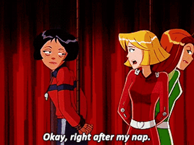 Totally Spies Alex GIF - Totally Spies Alex Okay Right After My Nap GIFs