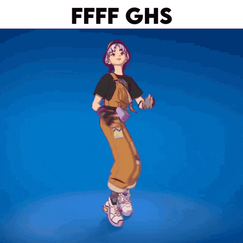 a picture of a girl with the words fff ghs on the top