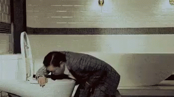 Head In The Toilet GIF - Psy Sick Vomit GIFs
