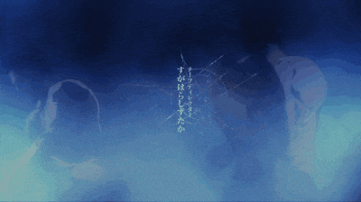 a blue background with a circle and chinese writing