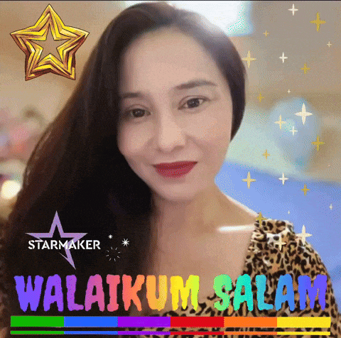 a picture of a woman with the words " walangum salam " on it