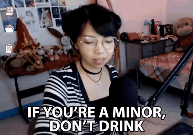 If Youre A Minor Dont Drink Kristel Cua GIF - If Youre A Minor Dont Drink Kristel Cua Kitz Cua GIFs