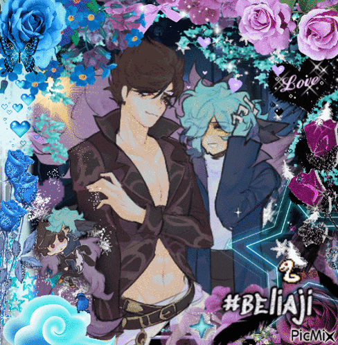 a picture of a man and a girl with #beliaji written on the bottom