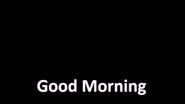 a picture of a girl on a boat with the words " good morning " below her