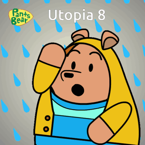 Pants Bear Utopia GIF - Pants Bear Utopia Rain GIFs