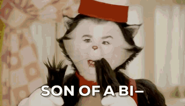 The Cat In The Hat Son Of A Bitch GIF - The Cat In The Hat Son Of A Bitch Shocked GIFs