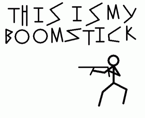 Stick Figure This Is My Boom Stick GIF - Stick Figure This Is My Boom Stick GIFs