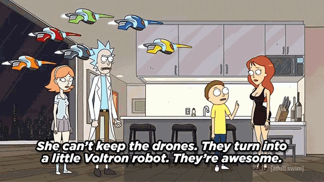 Voltron Rick And Morty GIF - Voltron Rick And Morty Rest And Ricklaxation GIFs