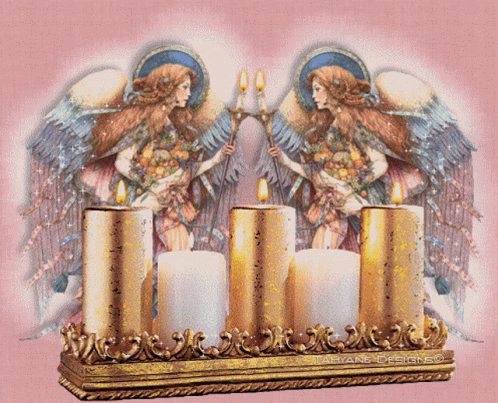 Boldog Karácsonyt Candles GIF - Boldog Karácsonyt Candles Angels GIFs