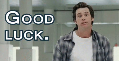 Jim Carrey Good Luck GIF - Bruce Almighty Good Luck Best Of Luck GIFs