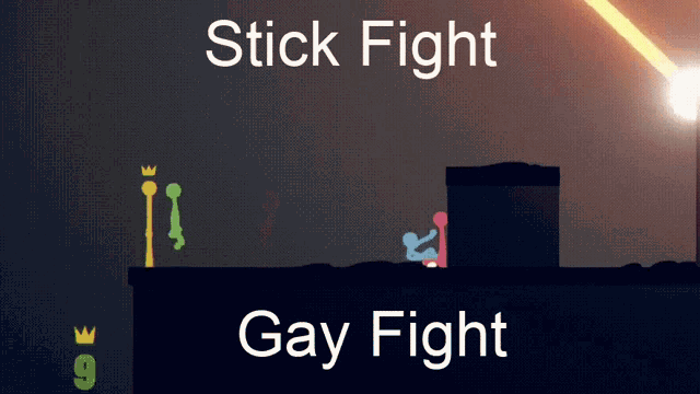 a video game called stick fight gay fight
