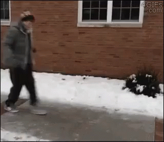 Falling On Ice And Accidentally Break Dancing GIF - Accidental Break Dance Break Dance Ice GIFs